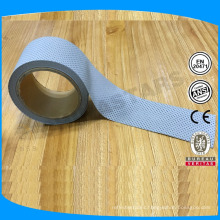 5cm high light silver perforated reflective tape without edge